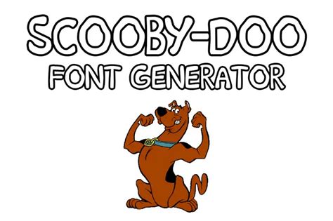 scooby doo font generator